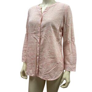 Talbots Petites‎ Long Sleeve Pink Button-Up Blouse Women Size LP